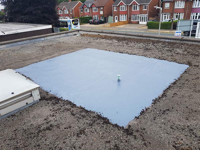Completed Commercial flat roof repair